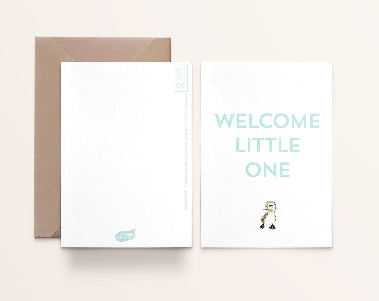 Tarjeta de nacimiento de pato