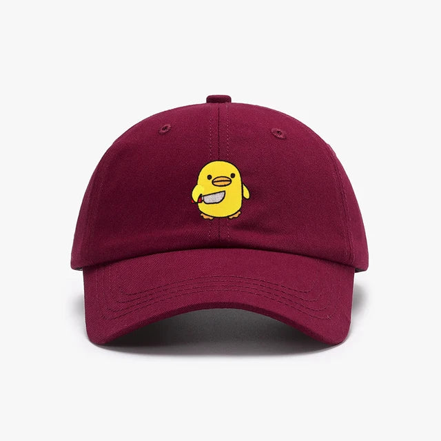 Yellow Duck Cap Embroidered Knife