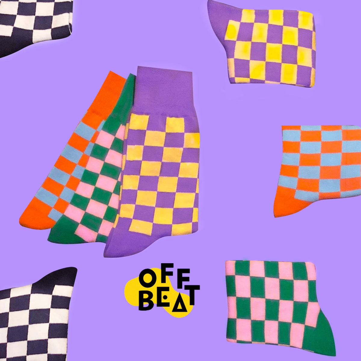 Chaussettes à Damier