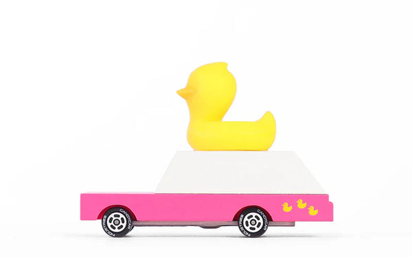 Candycar World Macchinina in legno - Anatra gialla