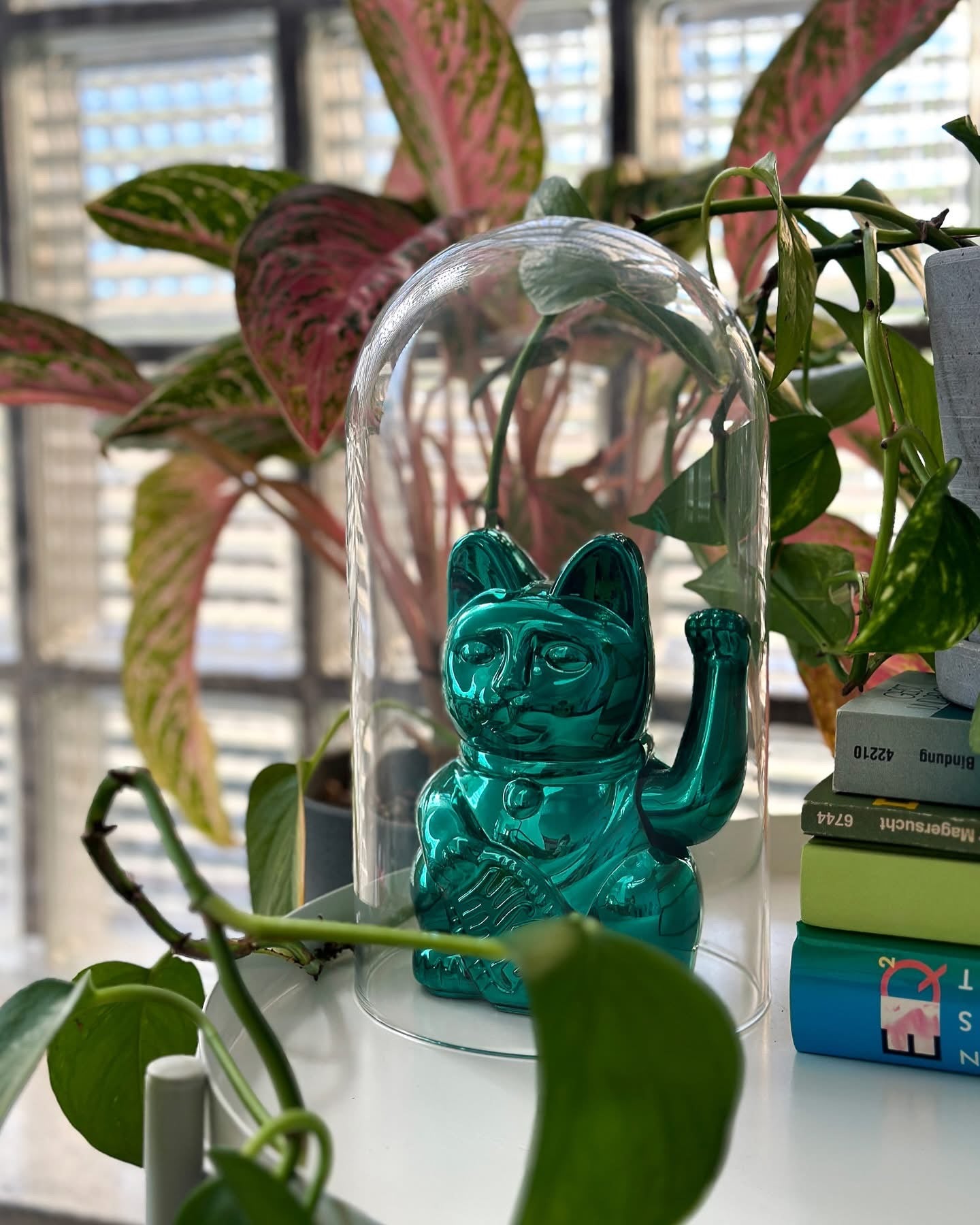 Green Shiny Lucky Cat - Cosmic Edition