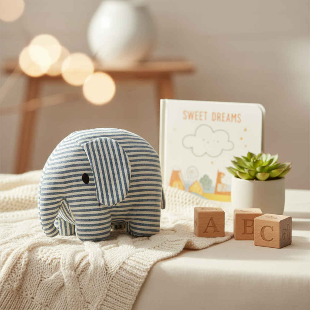 Rayante de mezclilla 21 cm elefante