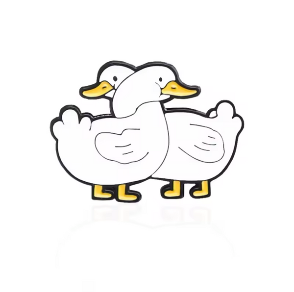 pins canards blancs entrelaces