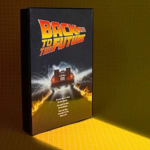 Póster luminoso de Regreso al futuro: goma quemada