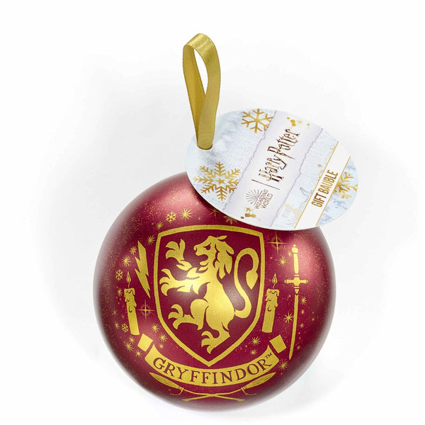 Gryffindor-Weihnachtskugel als Geschenk - Gryffindor-Halskette