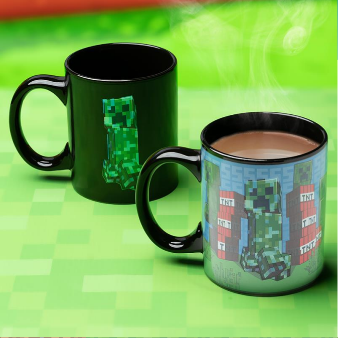 Taza termoactiva de Minecraft - Creeper