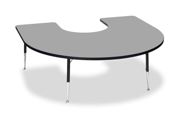 Tuf-Top™ Height Adjustable Horseshoe Table - Grey