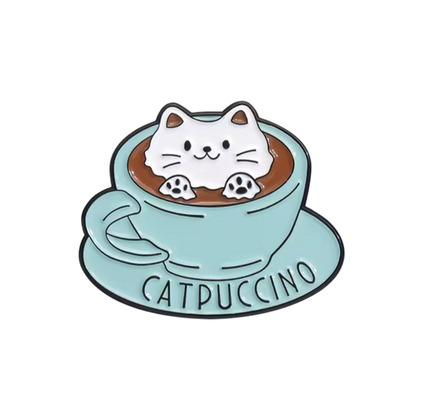 Pin de gato "Chapuccino"