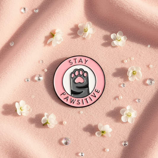Stay Pawsitive Pin