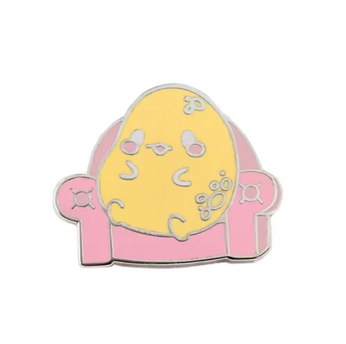 Yellow Duck in his Armchair Pin