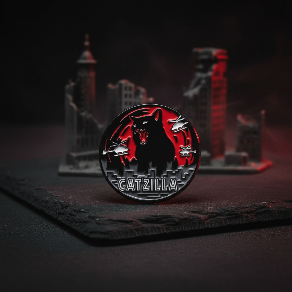 キャッツィラ猫ピン