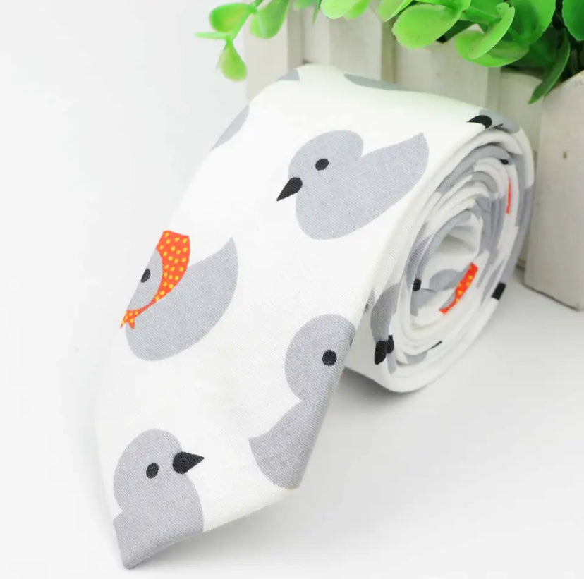 Grey Duck Tie