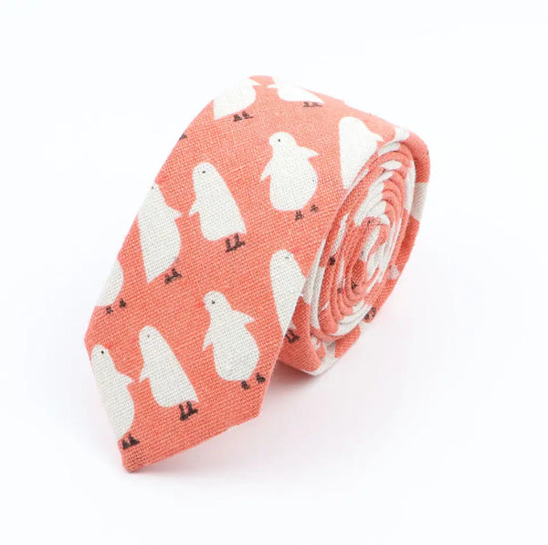 Corbata de pato blanca