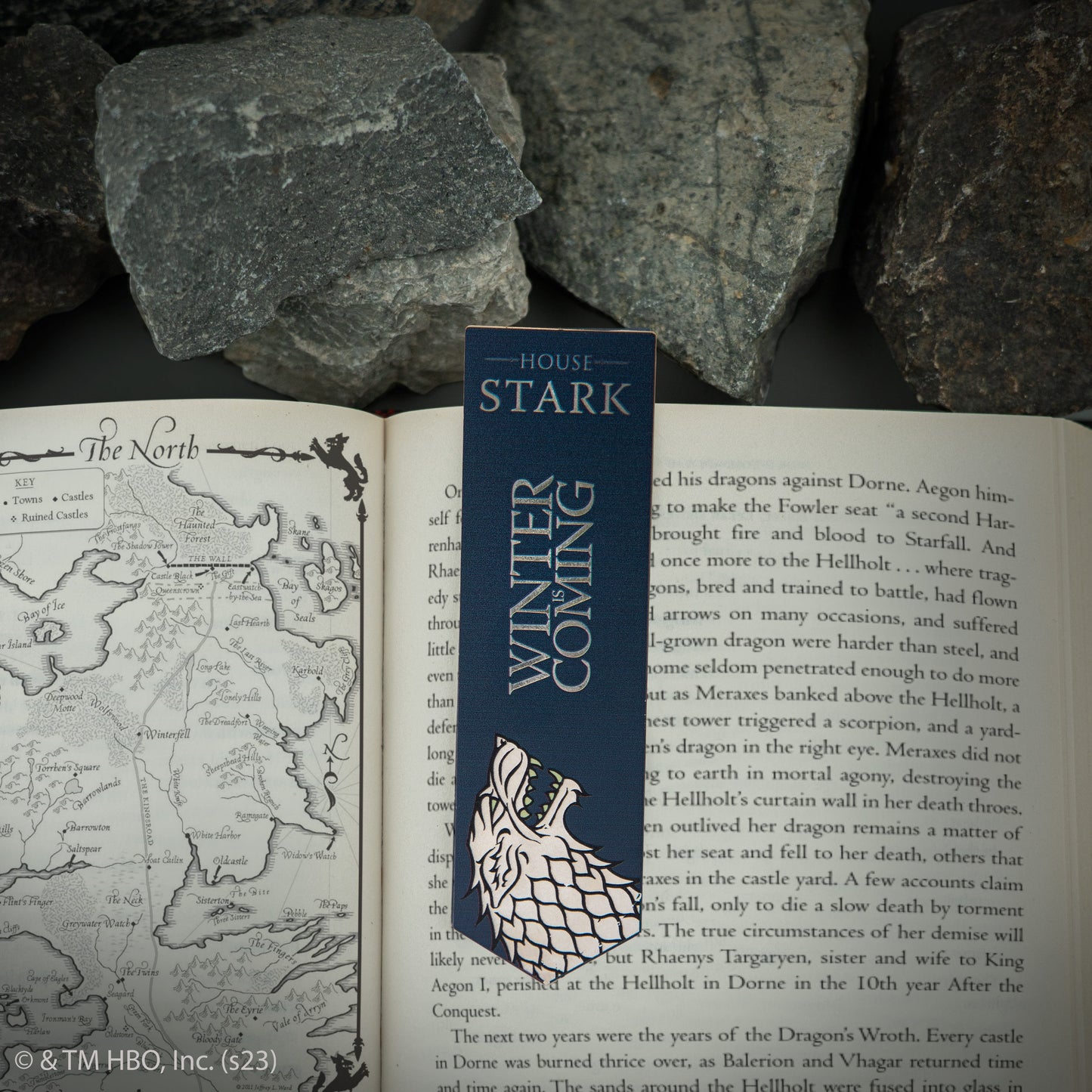 Stark metal bookmark
