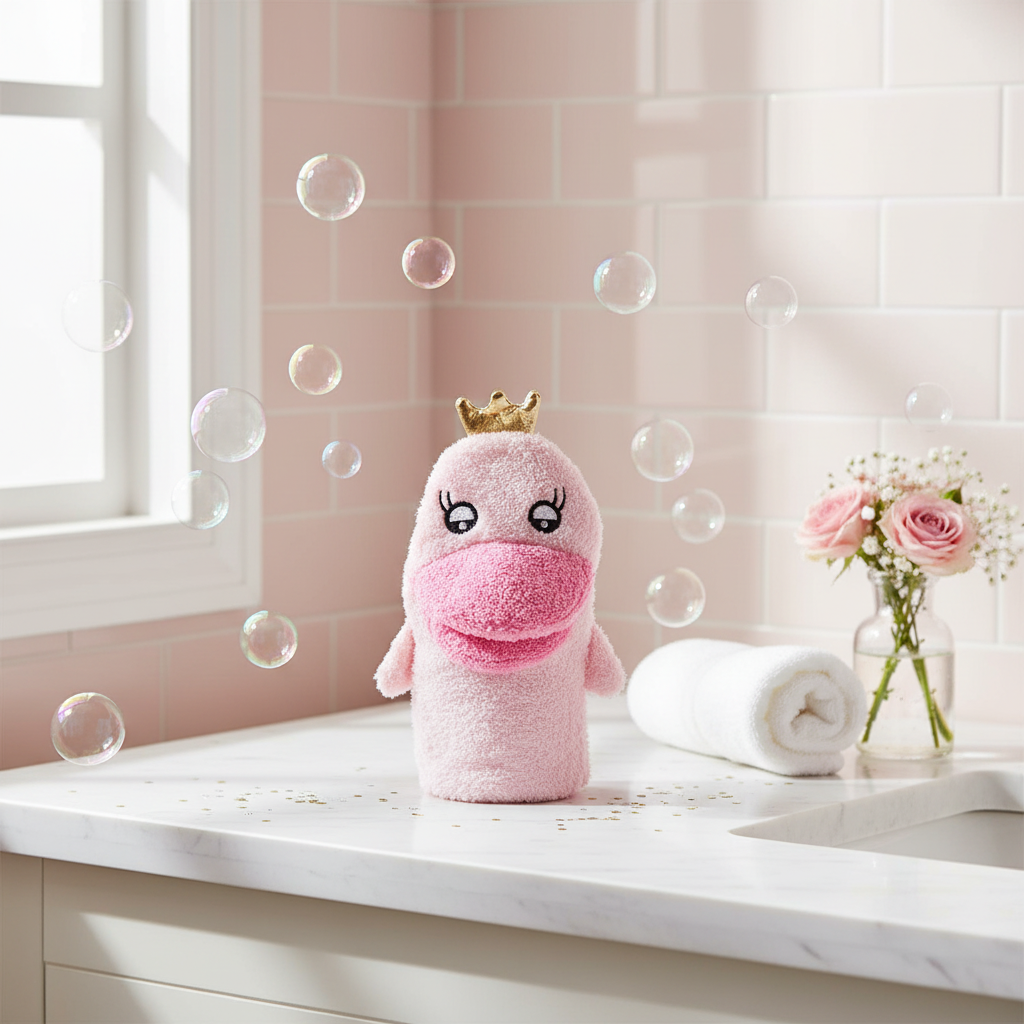 Luva de pato de princesa pato