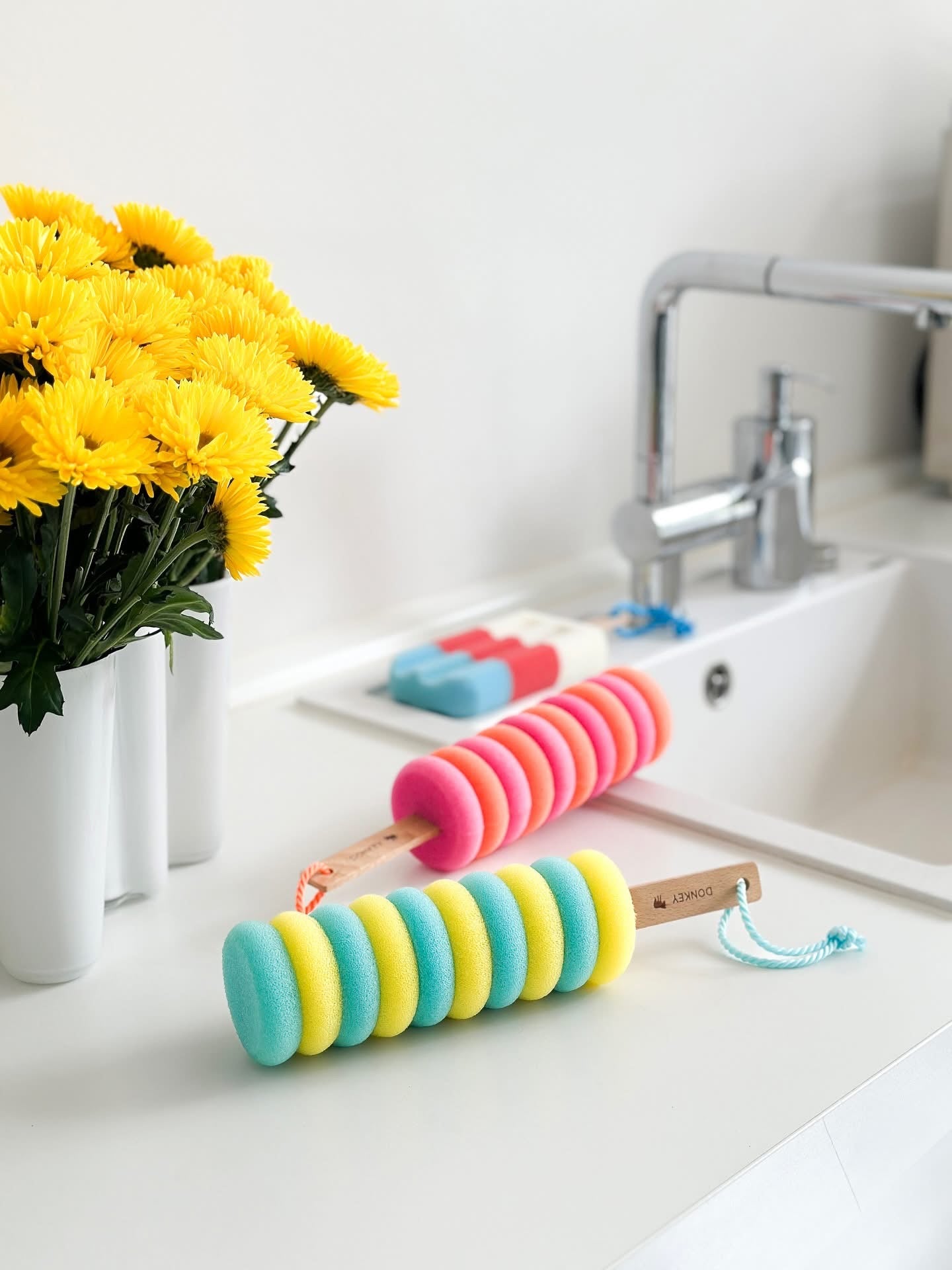 Esponja de gelo bleue