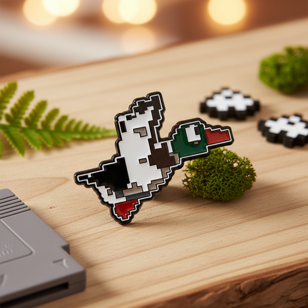 Pin’s Canard Colvert Pixel Art - photo produit