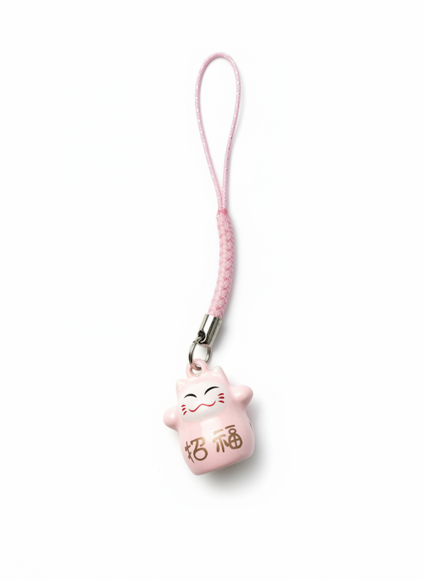 Daruma Lucky Cat Tinker Bell Keychain