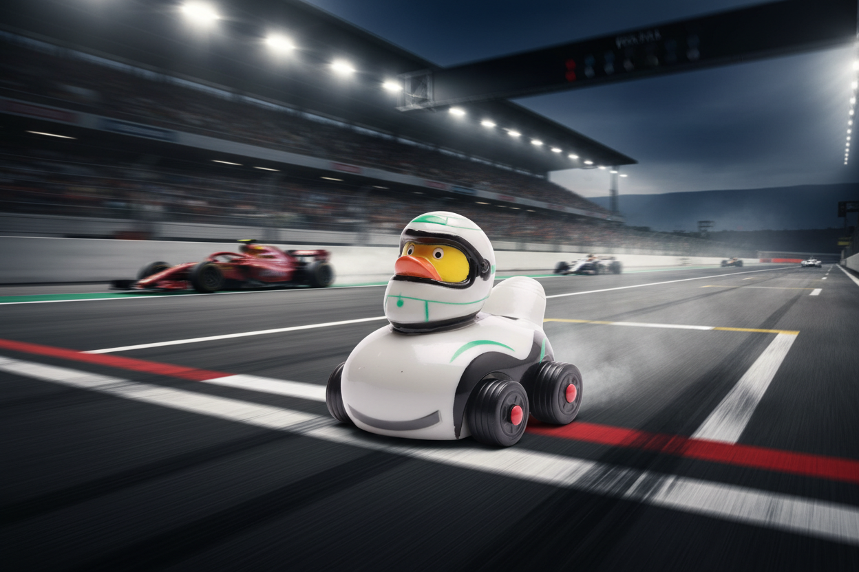 Pato de Fórmula 1 - Plata