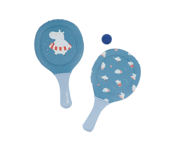 Raquettes de plage en néoprène Hippos avec balle