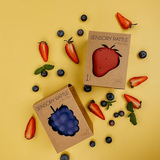 Juguete sensorial de despertar de frutas