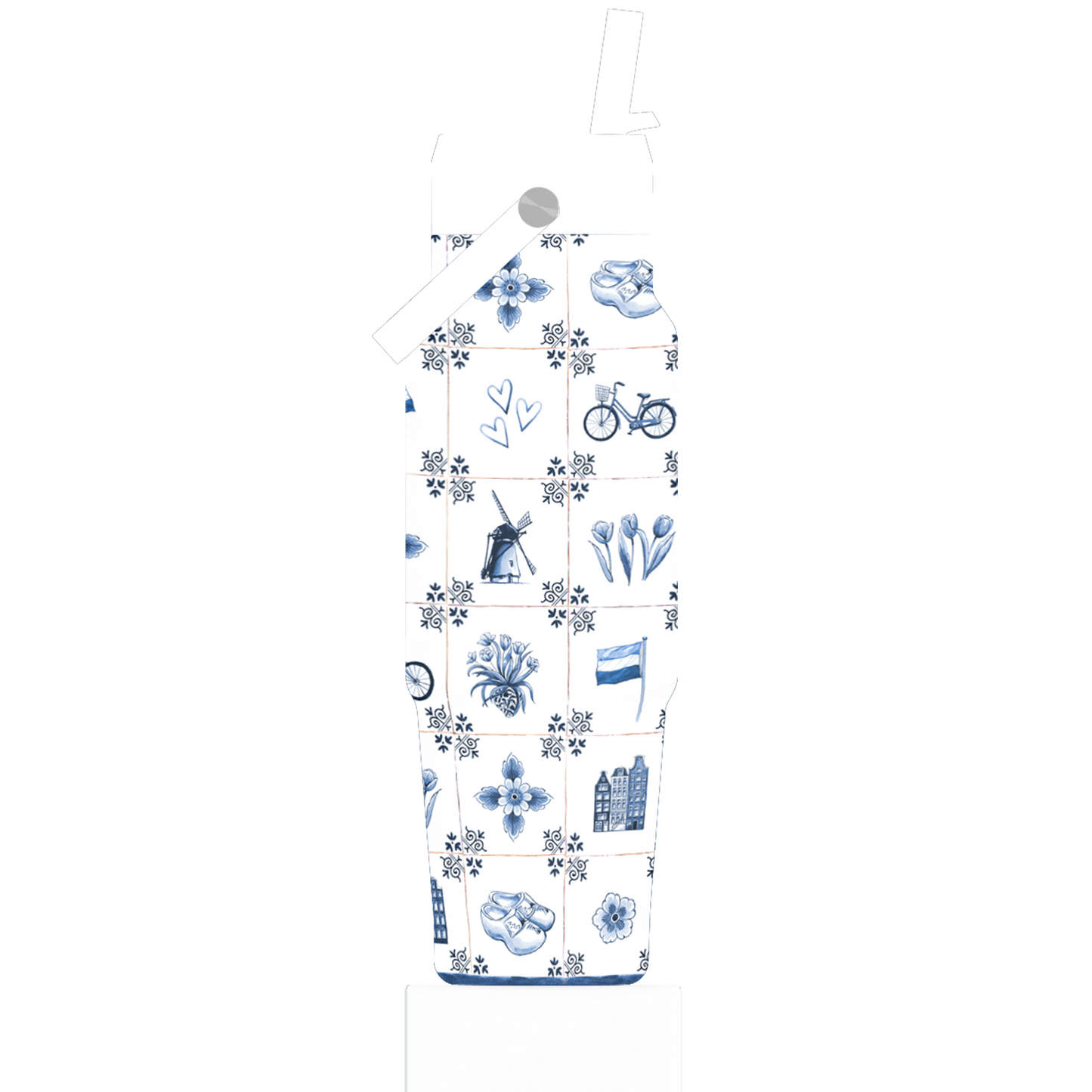 IZY Travel Bottle - Dutch Tiles - 900ml