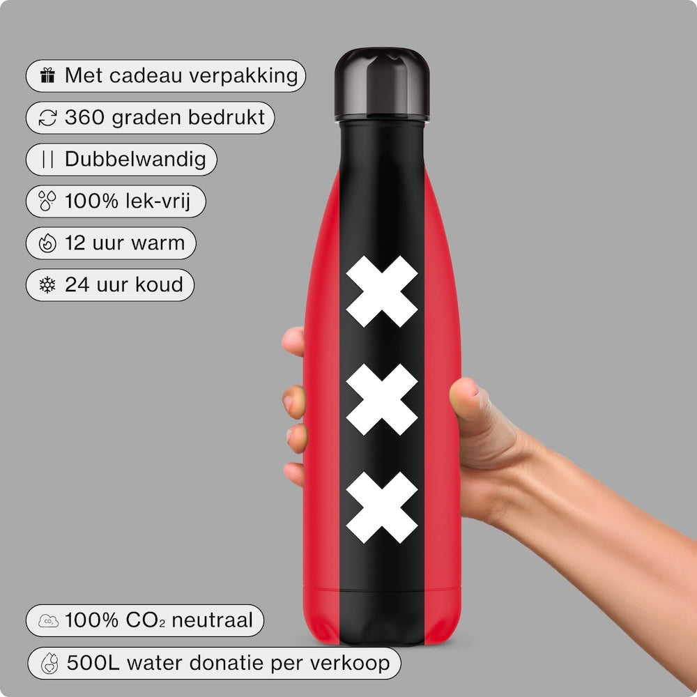 IZY Bottle - Amsterdam Flag - 500ml