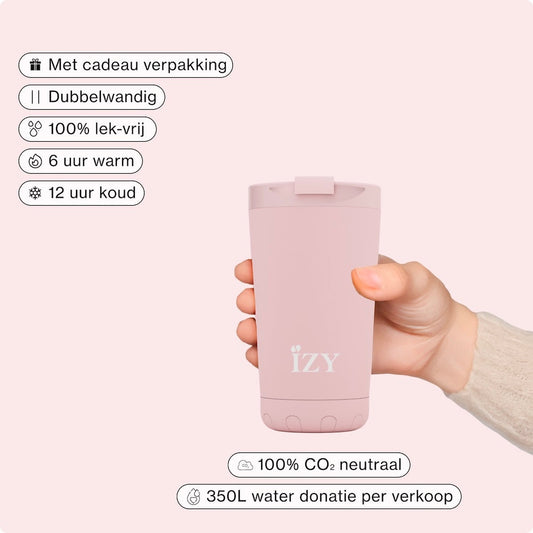 IZYマグ – ピンク – 350ml