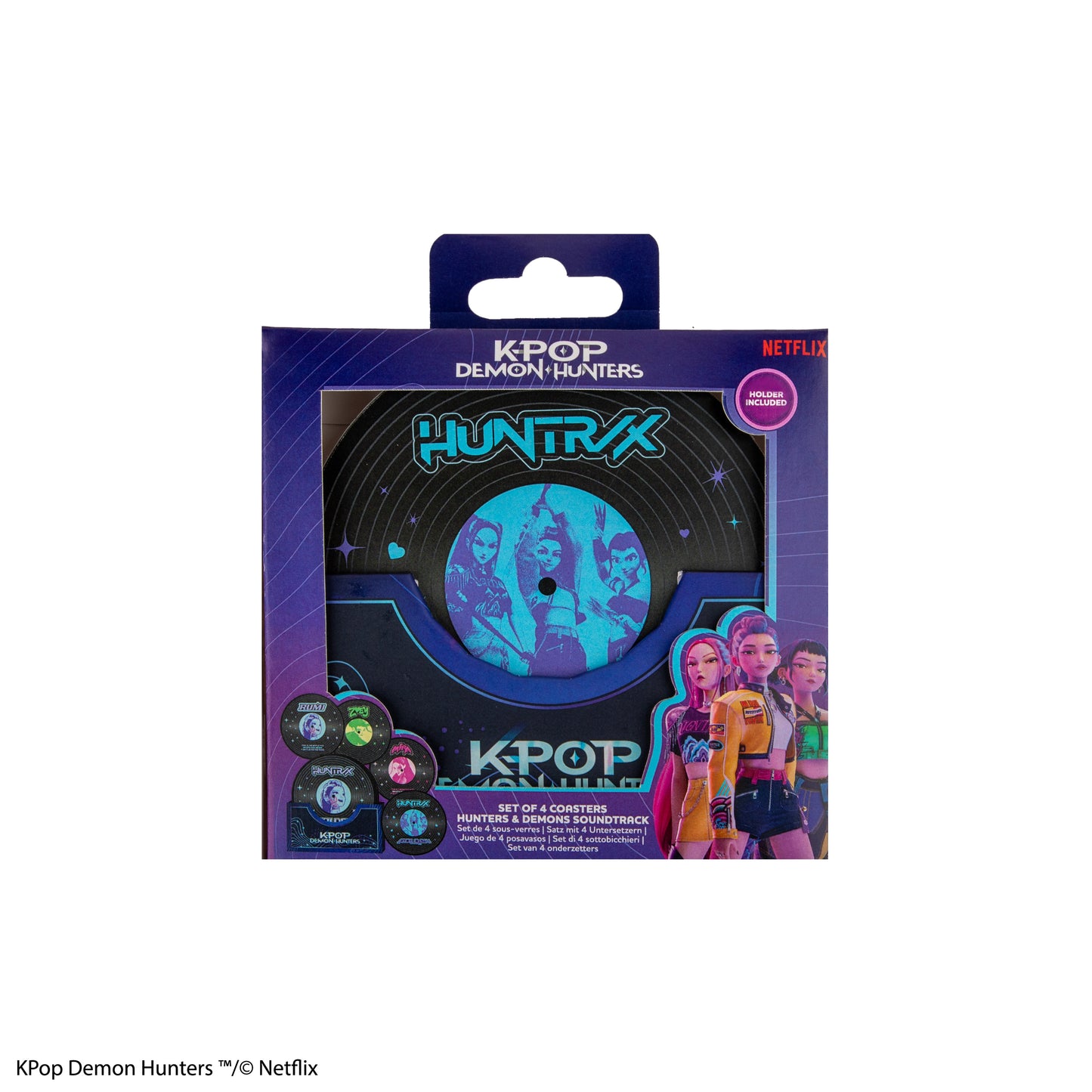 Set de 4 Sous-verres Chasseresses & Démons