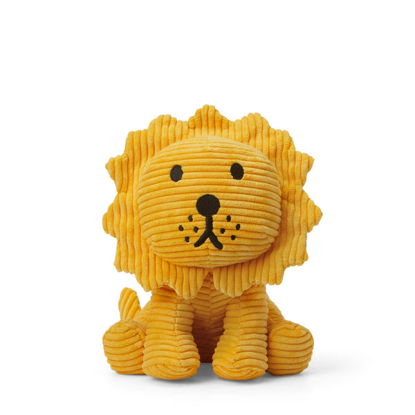 Peluche leone in velluto a coste