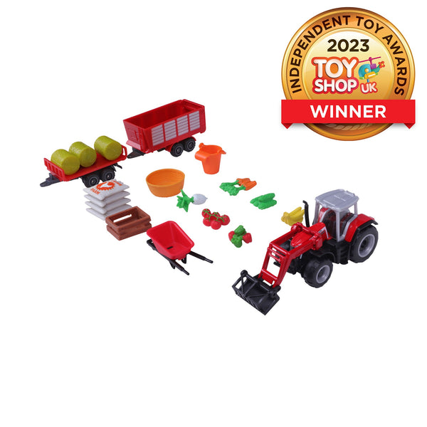 MINI MACHINES DE TRAVAIL - COFFRET FERME MASSEY FERGUSON