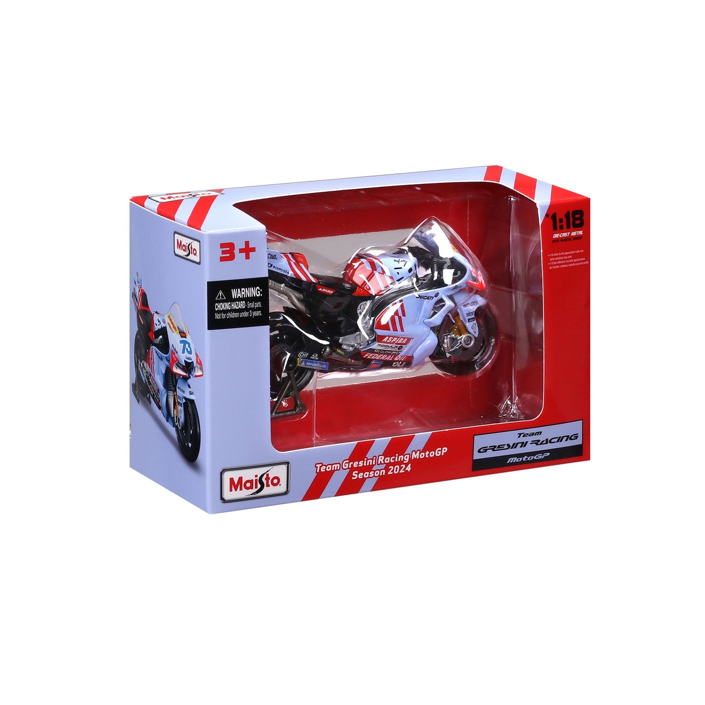 1:18 MOTO 2024 DUCATI DESMOSEDICI GRESNI RACING (#73 A. MERQUEZ)