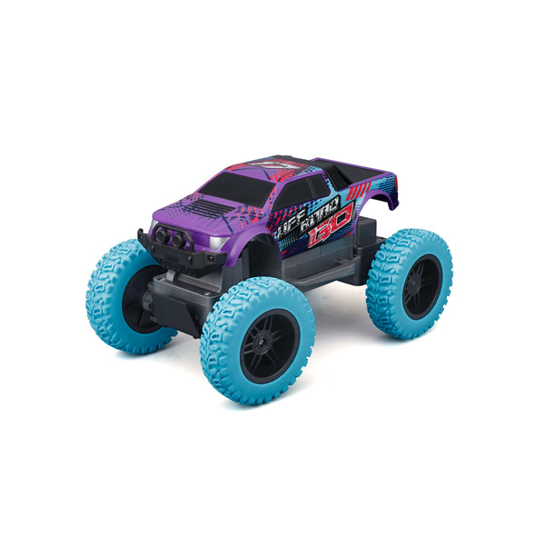 RC ROCK CRAWLER OFF ROAD ROAD AND GO PURPLE 2.4GHZ