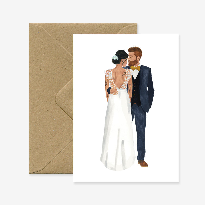 結婚した恋人たち - グリーティングカード