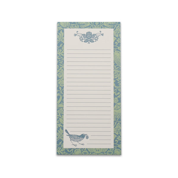 Bloc-notes Strawberry Thief Sage William Morris