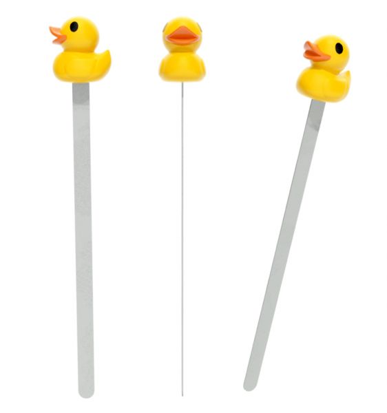 Marcapáginas de pato amarillo