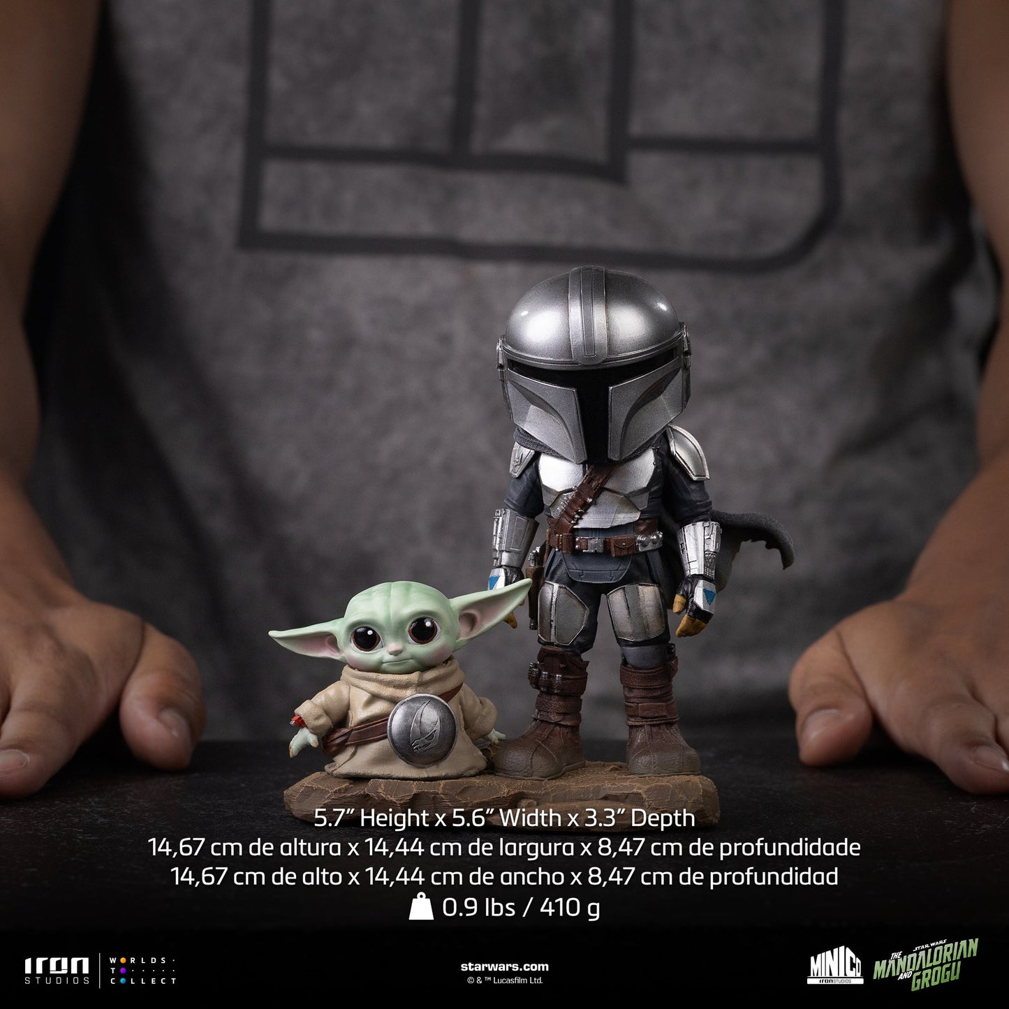 Figurine Mandalorian and Grogu - The Mandalorian - Mini Co. - The Mandalorian & Grogu