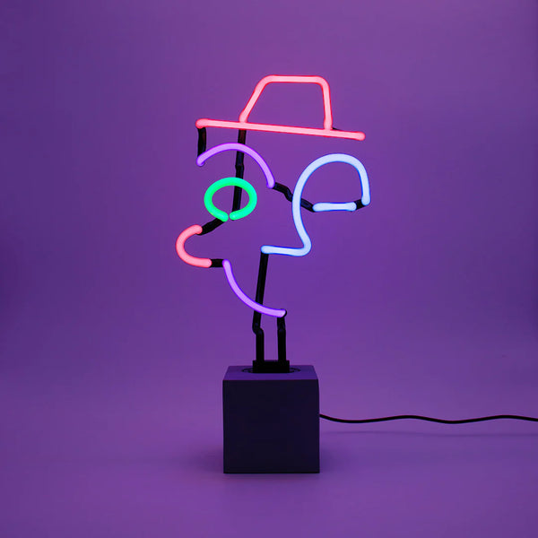 panneau neon wink face locomocean