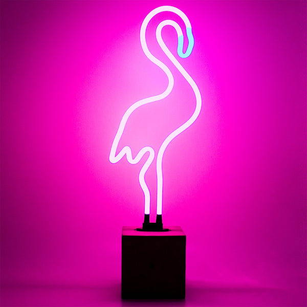 Lampe Néon Flamant Rose Locomocean | Boutique d'objets cadeaux designs