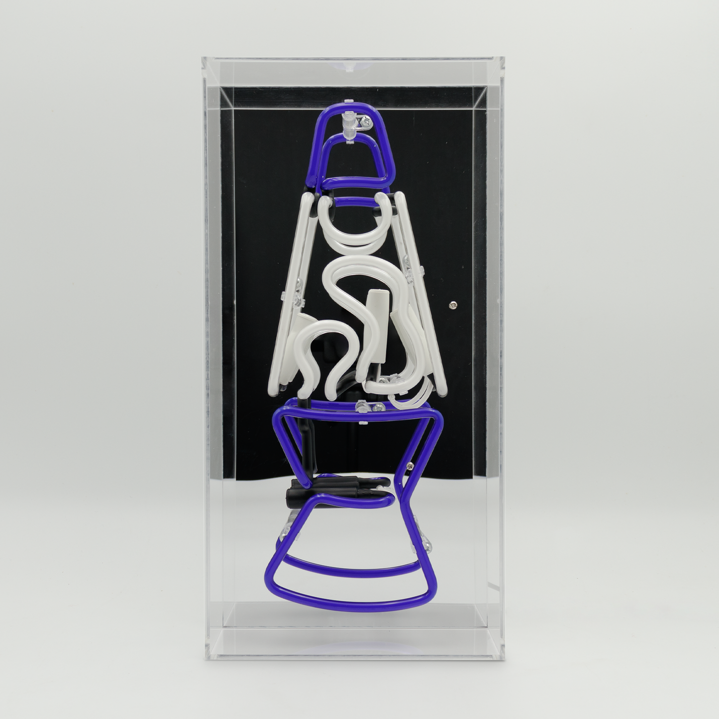 'Lava Lamp Blue' Neon Box Sign