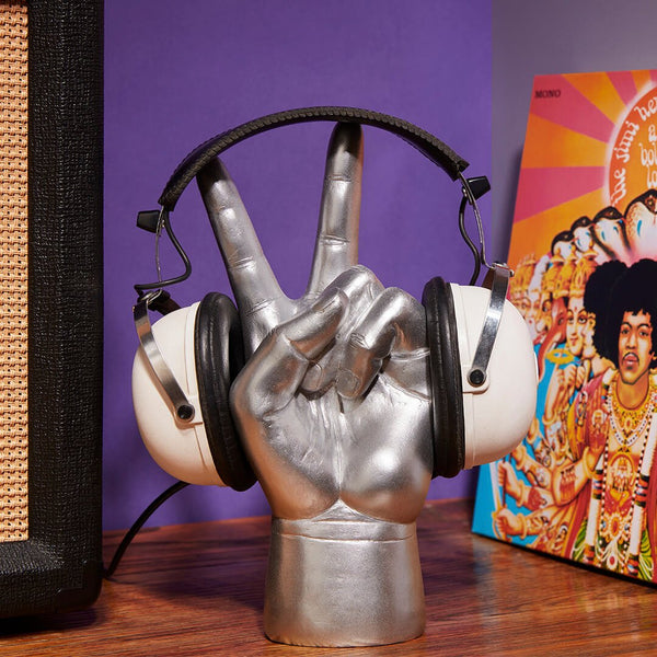Porte Casque Audio Main « Peace Out »