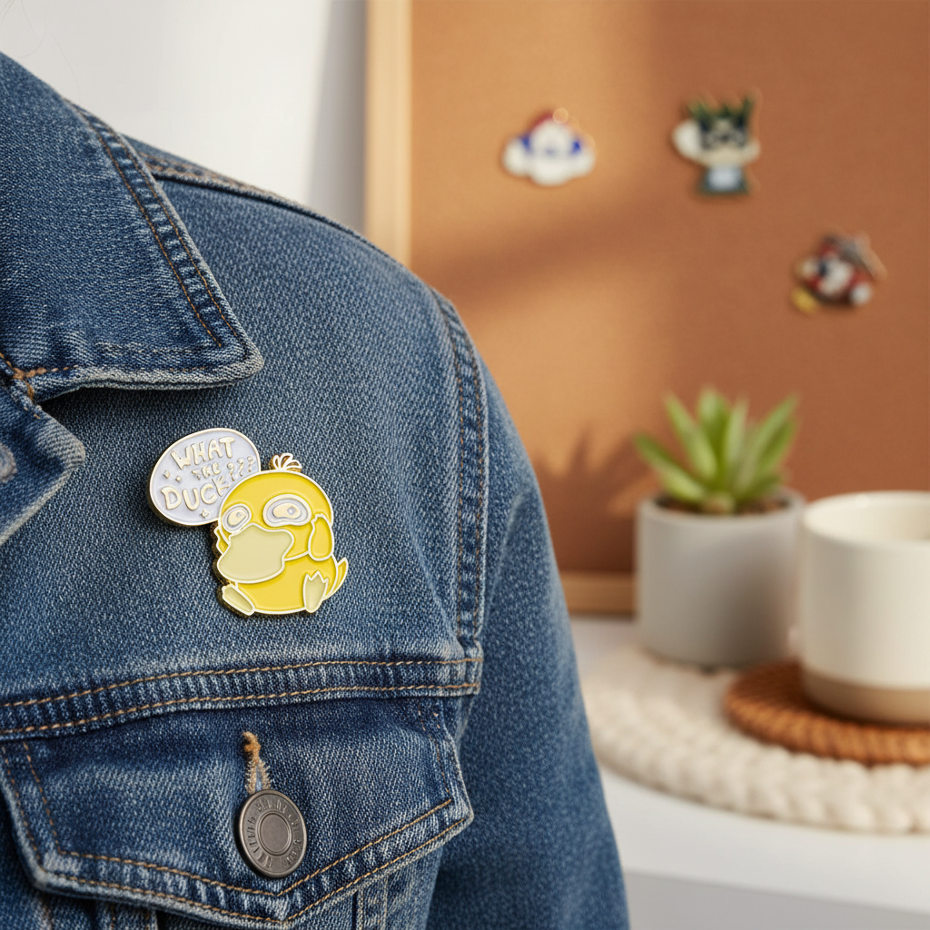 Pin de pato "¿Qué demonios?"