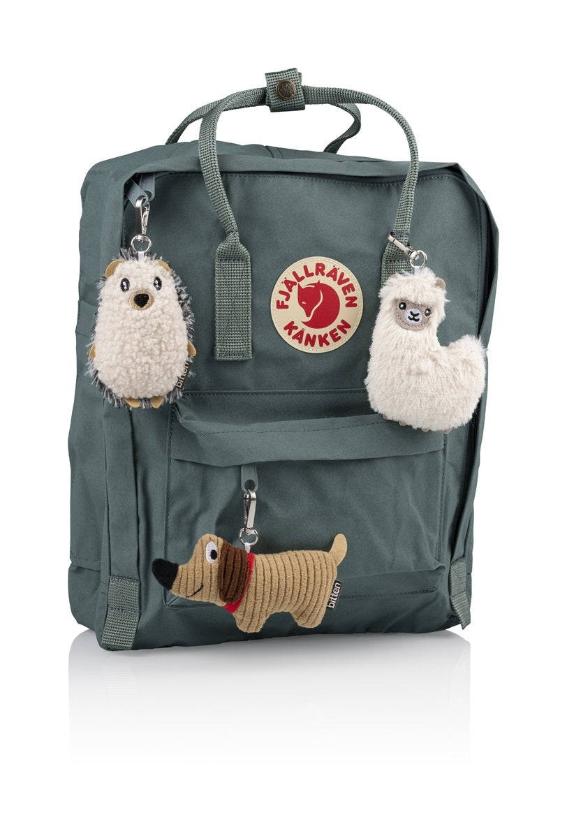 Llavero de llama esponjosa