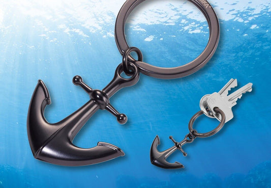 Black Anchor Keyring