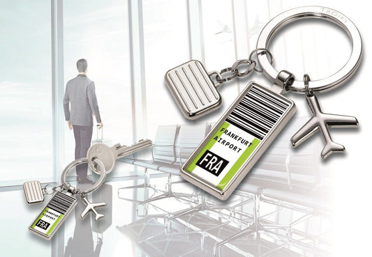 FRA Plane Ticket key ring