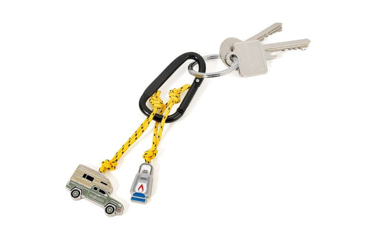 Camping carabiner key ring