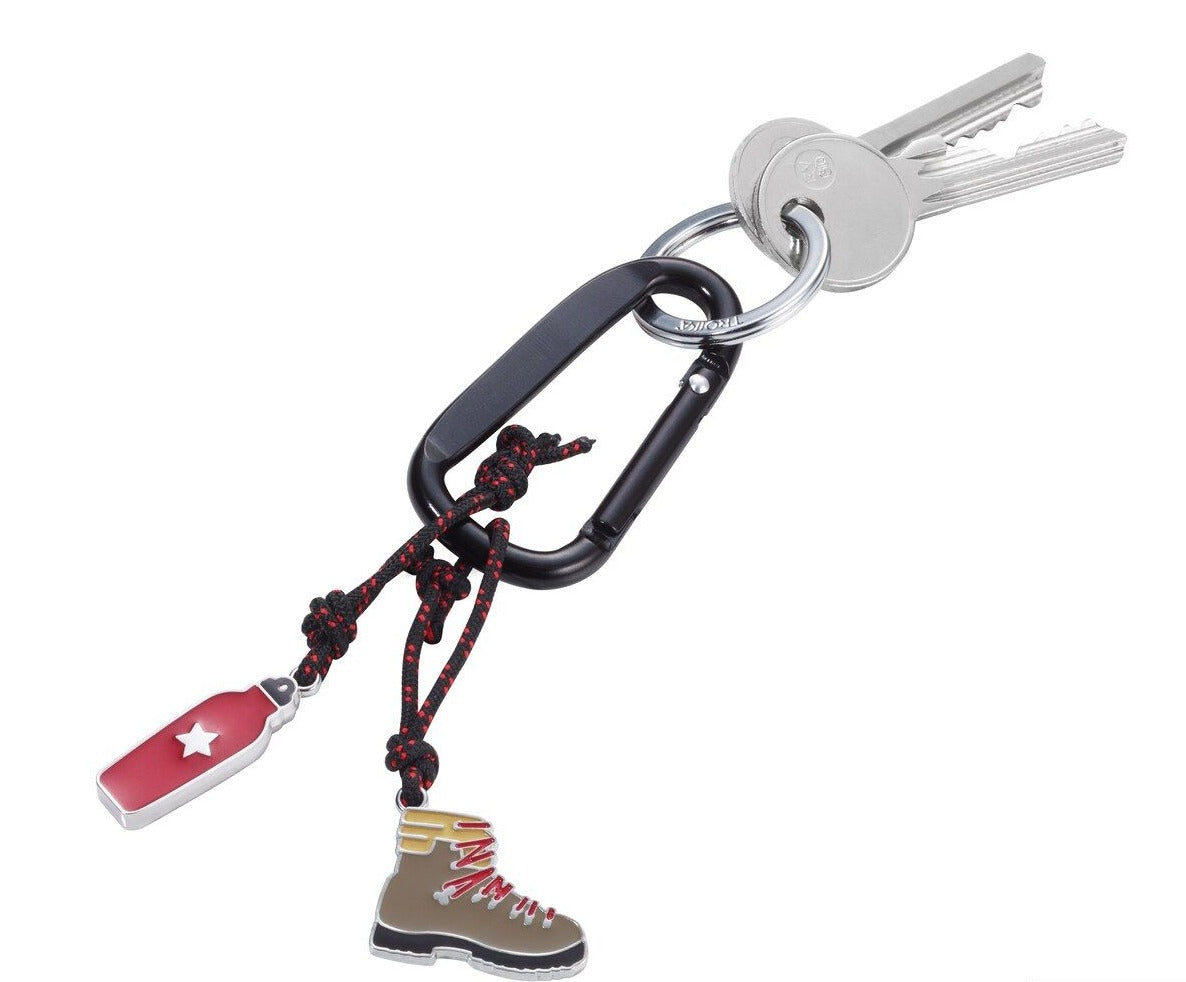 Trek carabiner key ring
