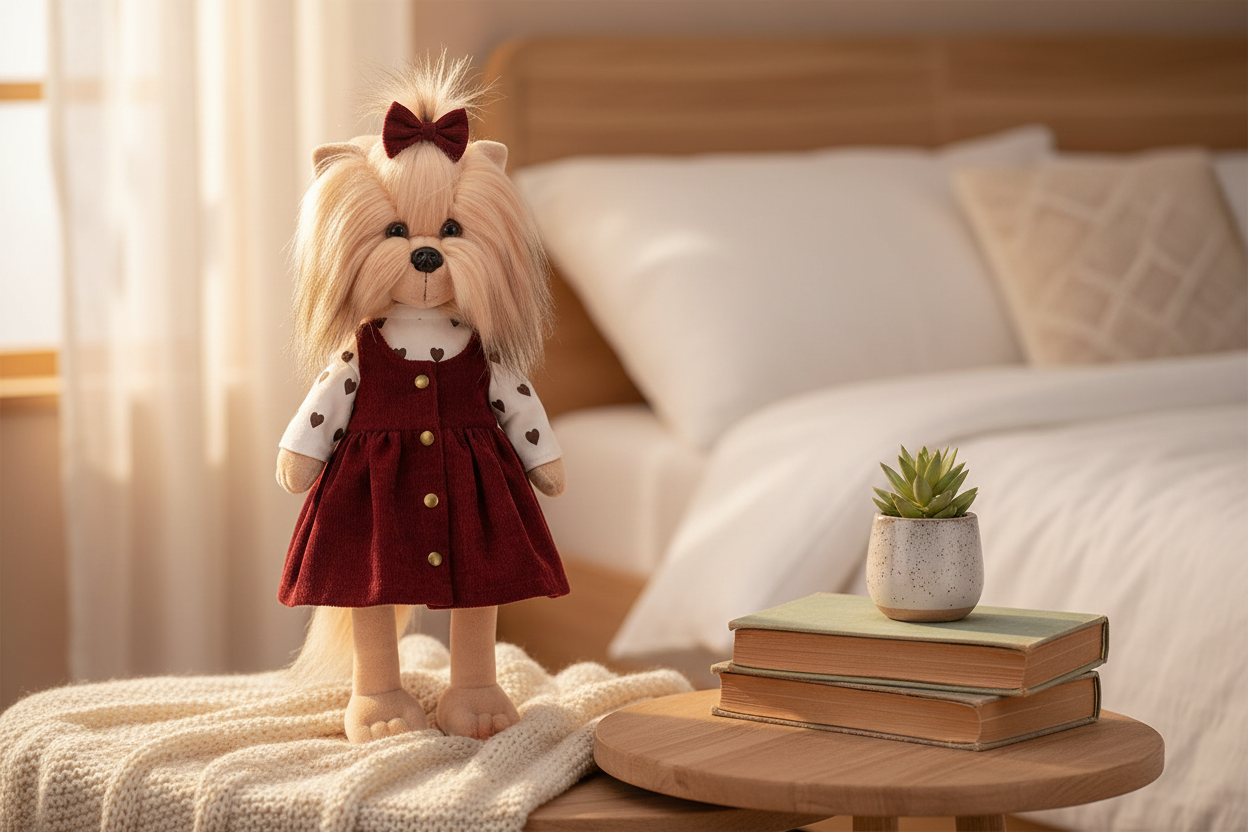 Poupée Chien Lucky Yoyo : Look décontracté