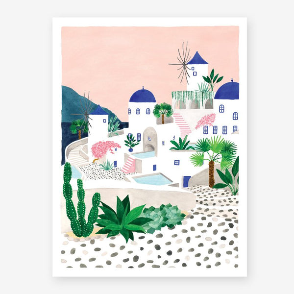Santorini - Affiche