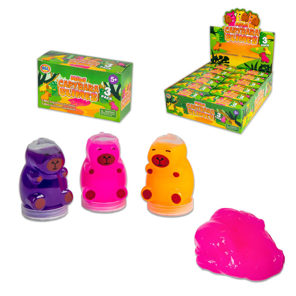 MINI CAPYBARA SLIMES 3PK